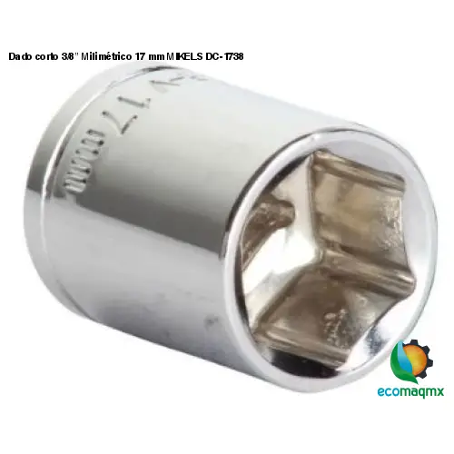 Dado corto 3/8” Milimétrico 17 mm MIKELS DC-1738