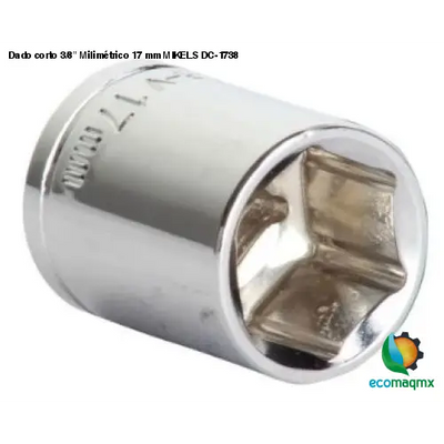Dado corto 3/8” Milimétrico 17 mm MIKELS DC-1738
