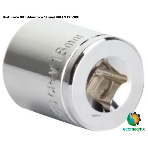 Dado corto 3/8” Milimétrico 18 mm MIKELS DC-1838