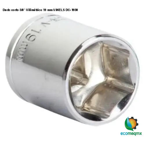Dado corto 3/8” Milimétrico 19 mm MIKELS DC-1938