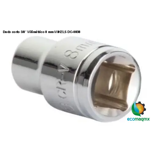 Dado corto 3/8” Milimétrico 8 mm MIKELS DC-0838