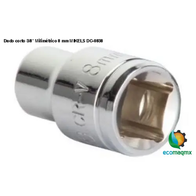 Dado corto 3/8” Milimétrico 8 mm MIKELS DC-0838