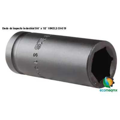 Dado de impacto industrial 3/4” x 1/2” MIKELS DI-S19