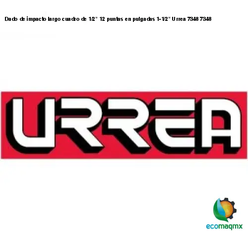 Dado de impacto largo cuadro de 1/2 12 puntas en pulgadas