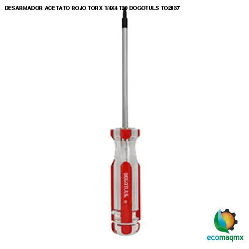 DESARMADOR ACETATO ROJO TORX 1/4X4 T20 DOGOTULS TO2037