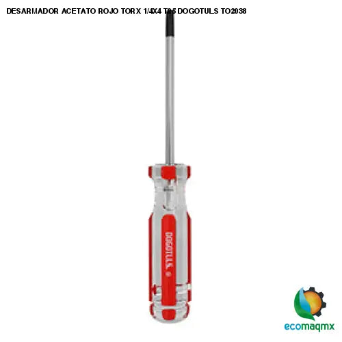 DESARMADOR ACETATO ROJO TORX 1/4X4 T25 DOGOTULS TO2038