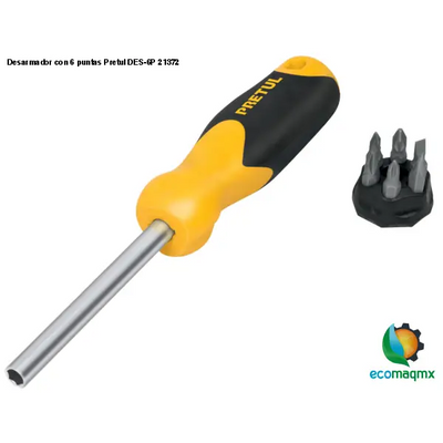 Desarmador con 6 puntas Pretul DES-6P 21372