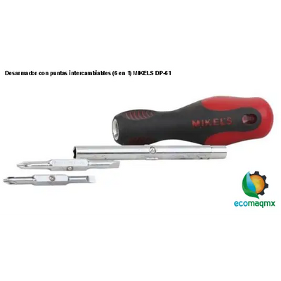 Desarmador con puntas intercambiables (6 en 1) MIKELS DP-61