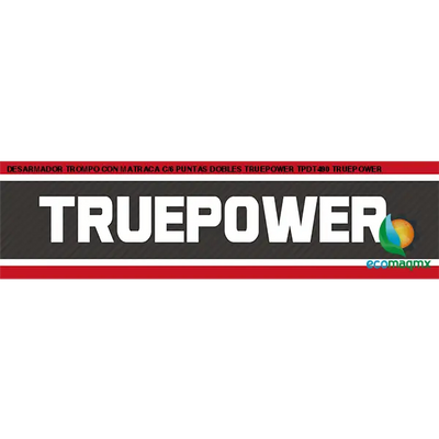 DESARMADOR TROMPO CON MATRACA C/6 PUNTAS DOBLES TRUEPOWER