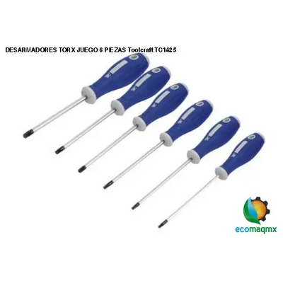 DESARMADORES TORX JUEGO 6 PIEZAS Toolcraft TC1425