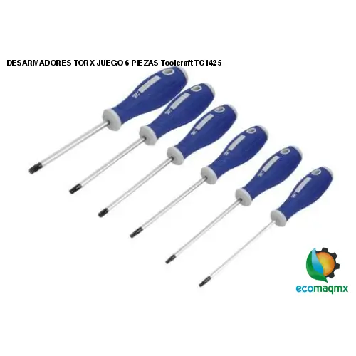 DESARMADORES TORX JUEGO 6 PIEZAS Toolcraft TC1425