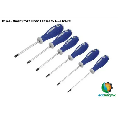 DESARMADORES TORX JUEGO 6 PIEZAS Toolcraft TC1425