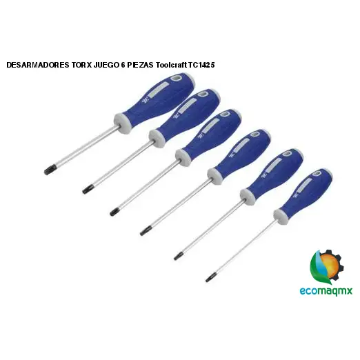 DESARMADORES TORX JUEGO 6 PIEZAS Toolcraft TC1425