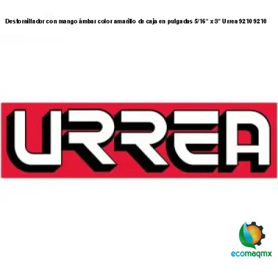 Destornillador con mango ámbar color amarillo de caja en