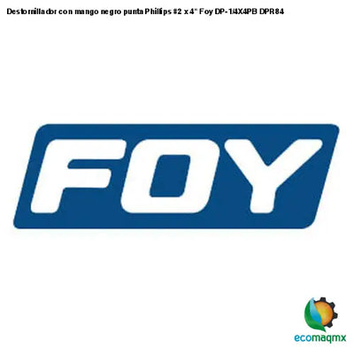 Destornillador con mango negro punta Phillips #2 x 4 Foy
