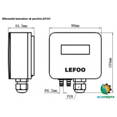 Diferencial transmisor de presión LEFOO
