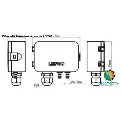 Diferencial transmisor de presión LEFOO