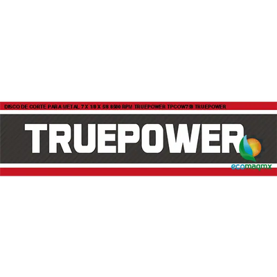 DISCO DE CORTE PARA METAL 7 X 1/8 X 5/8 8500 RPM TRUEPOWER