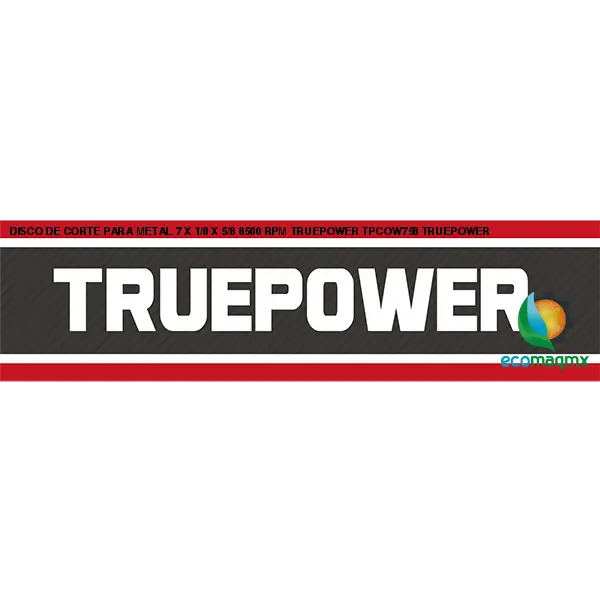DISCO DE CORTE PARA METAL 7 X 1/8 X 5/8 8500 RPM TRUEPOWER