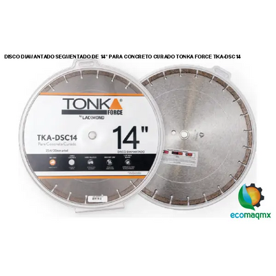DISCO DIAMANTADO SEGMENTADO DE 14 PARA CONCRETO CURADO TONKA