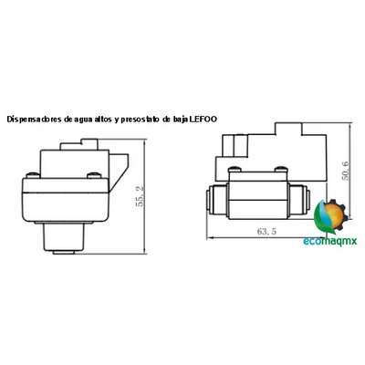 Dispensadores de agua altos y presostato de baja LEFOO