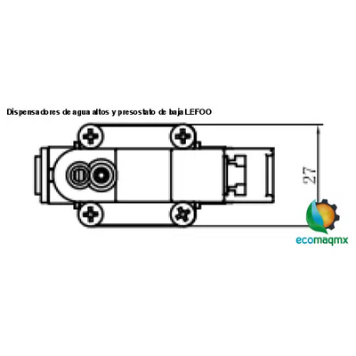 Dispensadores de agua altos y presostato de baja LEFOO