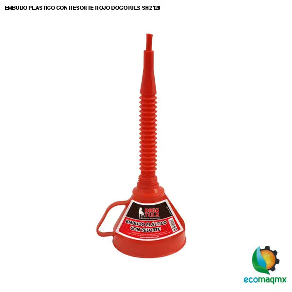 EMBUDO PLASTICO CON RESORTE ROJO DOGOTULS SH2128