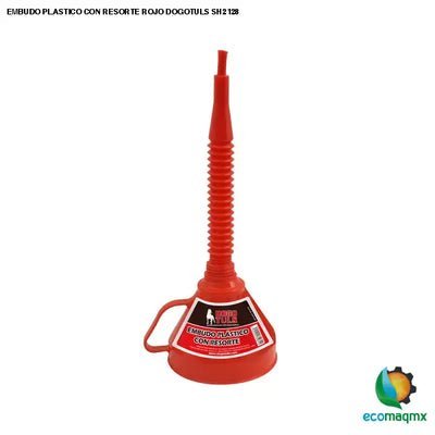 EMBUDO PLASTICO CON RESORTE ROJO DOGOTULS SH2128