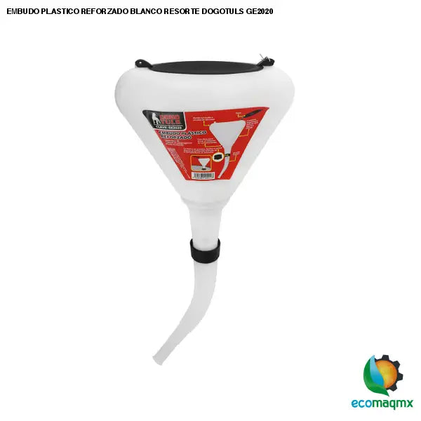 EMBUDO PLASTICO REFORZADO BLANCO RESORTE DOGOTULS GE2020