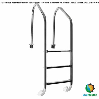 Escalera En Acero Inoxidable Con 3 Escalones Tuberia de 42mm