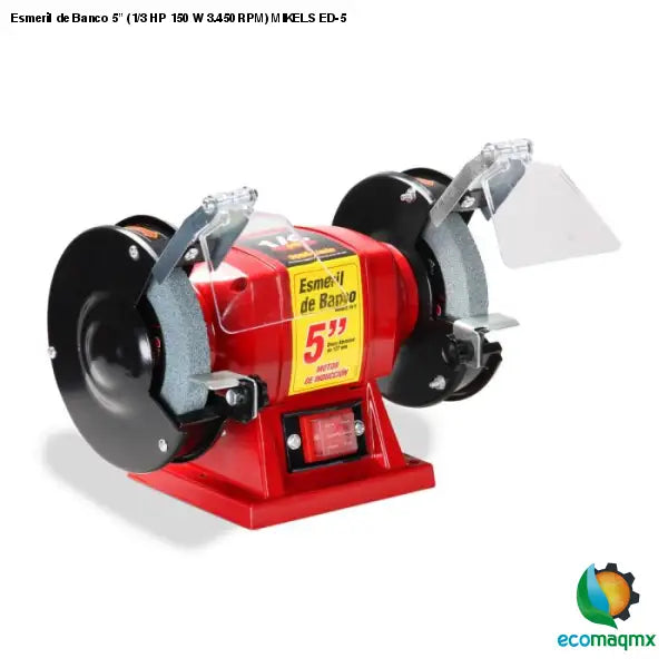 Esmeril de Banco 5” (1/3 HP 150 W 3.450 RPM) MIKELS ED-5