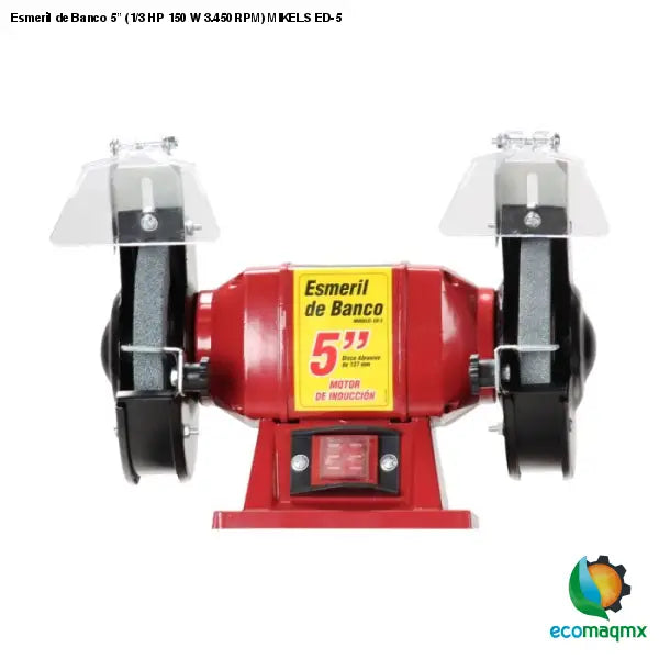 Esmeril de Banco 5” (1/3 HP 150 W 3.450 RPM) MIKELS ED-5