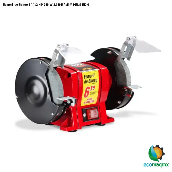 Esmeril de Banco 6” (1/2 HP 250 W 3.450 RPM) MIKELS ED-6