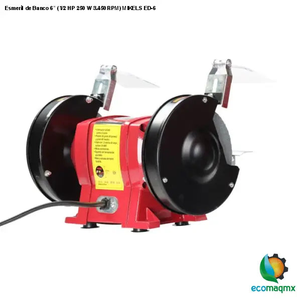 Esmeril de Banco 6” (1/2 HP 250 W 3.450 RPM) MIKELS ED-6