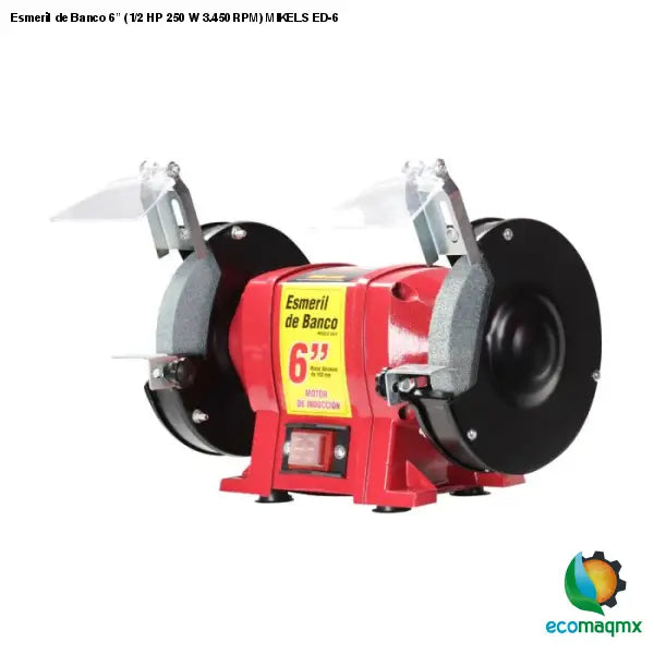 Esmeril de Banco 6” (1/2 HP 250 W 3.450 RPM) MIKELS ED-6