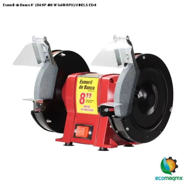 Esmeril de Banco 8” (3/4 HP 400 W 3.450 RPM) MIKELS ED-8