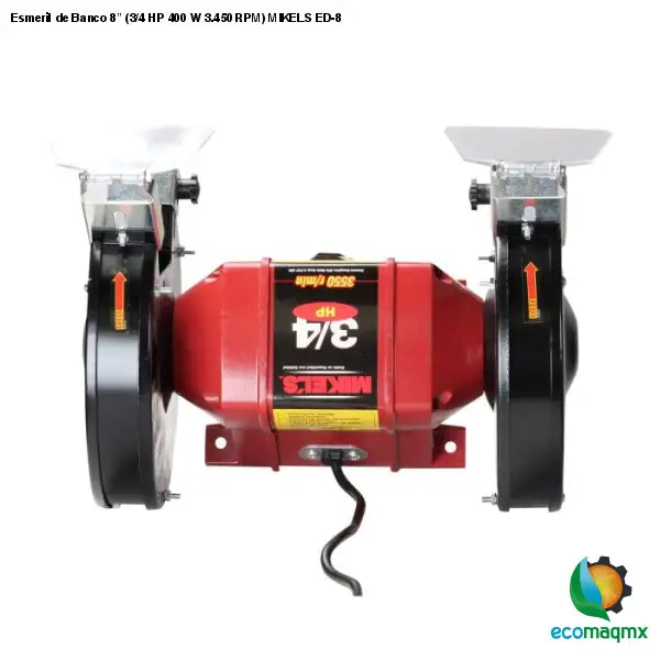Esmeril de Banco 8” (3/4 HP 400 W 3.450 RPM) MIKELS ED-8