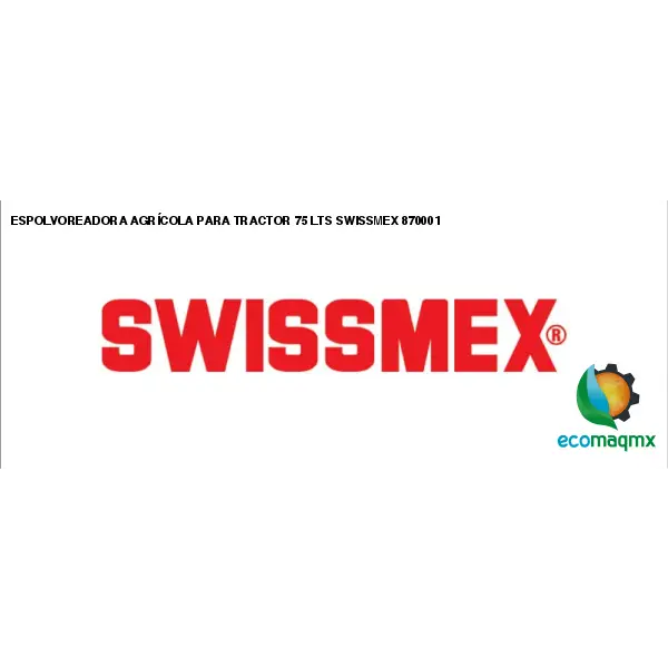 ESPOLVOREADORA AGRÍCOLA PARA TRACTOR 75 LTS SWISSMEX 870001