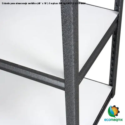 Estante para almacenaje metálico (48” x 18”) 5 repisas 500