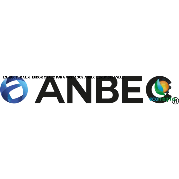 ESTRUCTURA EXHIBIDOR OVALO PARA VASTAGOS ANBEC ES-EV1063