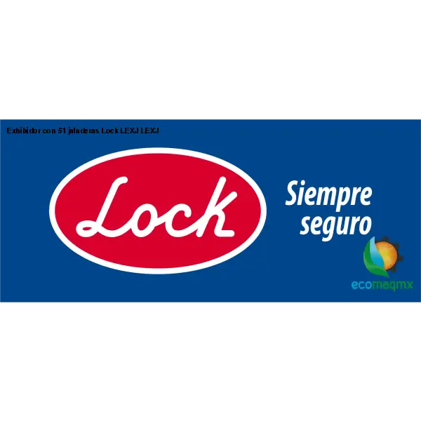 Exhibidor con 51 jaladeras Lock LEXJ LEXJ