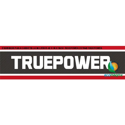 EXHIBIDOR PARA CARRETILLA 80 LITROS 62 X 56 X 36CM TRUEPOWER