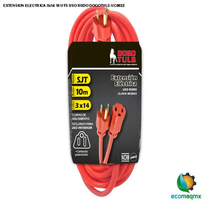 EXTENSION ELECTRICA 3x14 10 MTS USO RUDO DOGOTULS MC8022