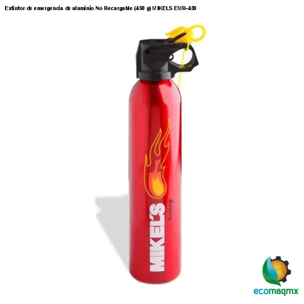 Extintor de emergencia de aluminio No Recargable (450 g)