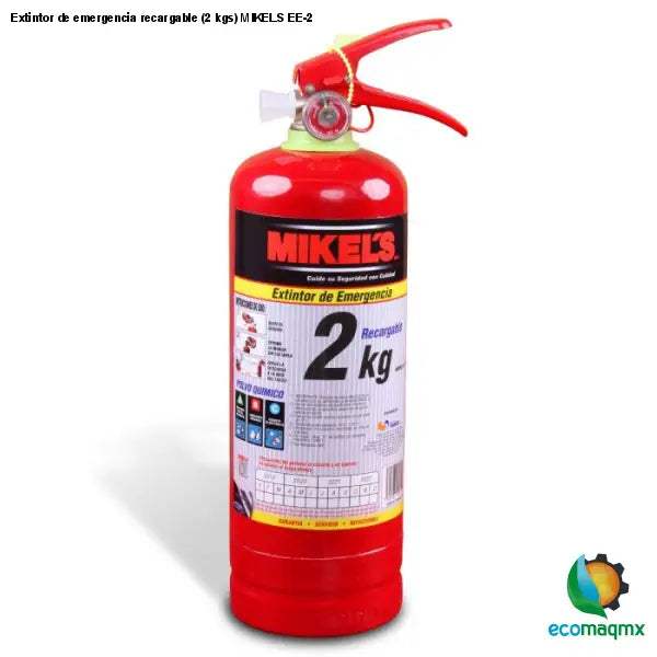 Extintor de emergencia recargable (2 kgs) MIKELS EE-2