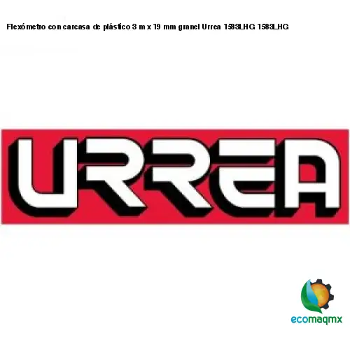 Flexómetro con carcasa de plástico 3 m x 19 mm granel Urrea