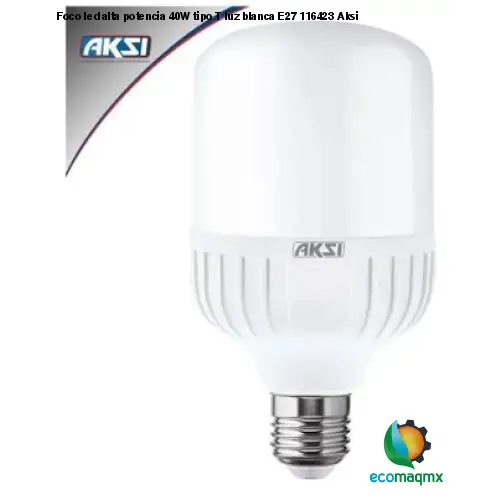 Foco led alta potencia 40W tipo T luz blanca E27 116423 Aksi