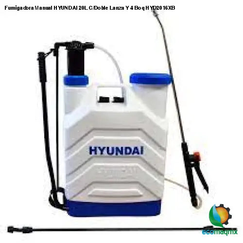 Fumigadora Manual HYUNDAI 20L C/Doble Lanza Y 4 Boq