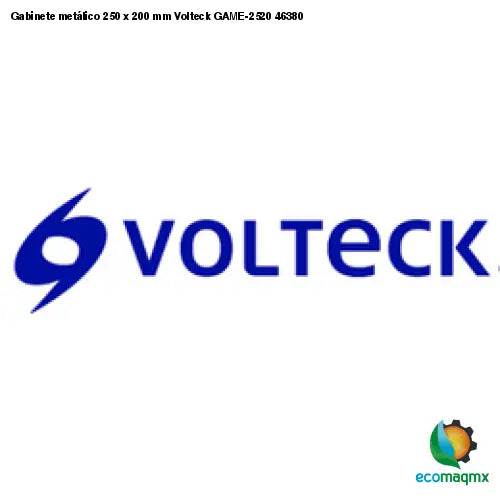 Gabinete metálico 250 x 200 mm Volteck GAME-2520 46380