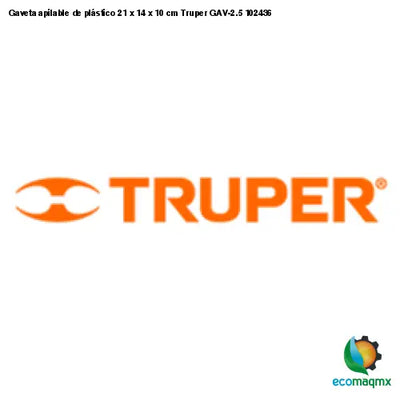 Gaveta apilable de plástico 21 x 14 x 10 cm Truper GAV-2.5